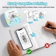 thumbnail image 4 of Blozor Mini Thermal Sticker Printer XenGro,Portable Inkless Bluetooth Photo Printer with 4 Rolls Paper,Wireless Pocket Label Maker, 4 of 9