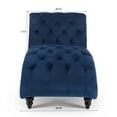 thumbnail image 3 of Miniyam 63.35" Fabric Tufted Armless Chaise Lounge, Blue, 3 of 12