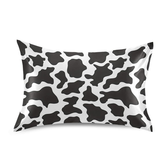 Ryvnso Satin Pillowcase Cow Print Pillow Cases Standard Size 26x20in