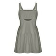 thumbnail image 4 of Dwaogom Women Tennis Dress Sleeveless Workout Mini Dress with Built in Bra and Shorts Cut Out Athletic Outfits, 4 of 7