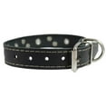 thumbnail image 3 of Genuine Leather Studded Dog Collar, Black, 1" Wide. Fits 13"-17.5" Neck Size, 3 of 3