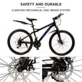 thumbnail image 5 of 26 Inch Front Suspension Mens Mountain Bike, Shimano 21 Speed, Dual Disc Brake Bike for Men Womens Teen Adult Bicycle With Bike Lock And Air Pump, 5 of 13
