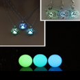 thumbnail image 3 of 12 unids redondo piedra luminosa cuentas se?uelos de la pesca hallazgos de la joyería azul verde Sunnimix Brillan en las piedras oscuras, 3 of 8
