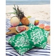 thumbnail image 3 of Pack of 2 Outdoor Pillow Covers, Green Classic Luxurious Old Brocade Pattern Waterproof Square Throw Pillowcase Cushion Decorative Pillow Covers for Couch Patio Tent, 24x24 in, 3 of 6