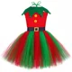 thumbnail image 3 of Disfraz de elfo navideño para niños, vestido de princesa con tutú elegante, ropa navideña para niñas pequeñas, traje de fiesta de Navidad para bebés, regalo, 3 of 5