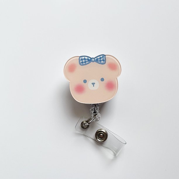 Hebilla retráctil de fácil extracción con forma de dibujos animados, portatarjetas bonito para doctor, enfermera, estudiante, insignia, cordón, clip para permiso de trabajo giratorio