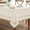 Ivory, variant on Beige Rectangle Linen Polyester Tablecloth with Decorative Cutouts Spring Waterproof Stain Resistant & Shrink-Proof Table Cloth 52x70 inch Farmhouse Style for Dining Wedding and Outdoor
