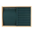 thumbnail image 1 of Jewelry Tray, Jewelry Drawer Insert Soft Lining Storage Case Space Saving Lightweight Dual Use Stackable  For Brooches For Rings Green,Black,Gray,Beige, 1 of 8