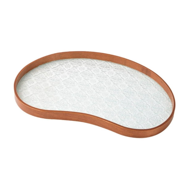 Bandeja antideslizante para guardar llaves, perfumes y joyas, ideal para relojes, llaves y pendientes. 35 cm x 21 cm x 25 cm
