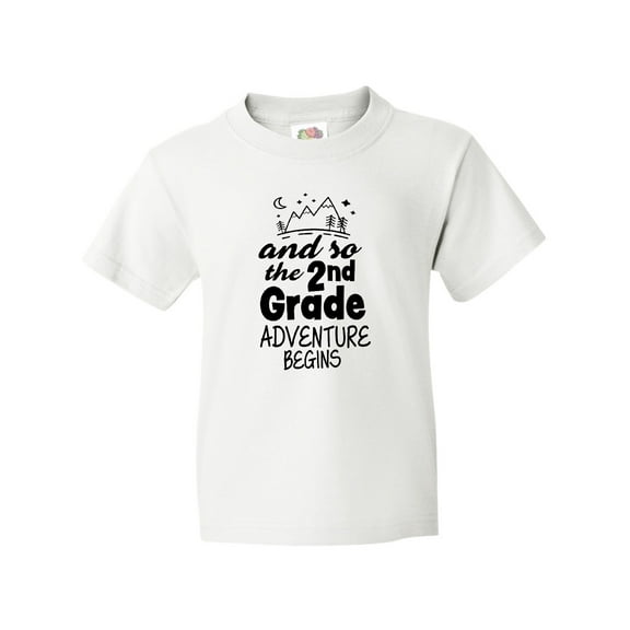 Inktastic The 2nd Grade Adventure Begins Youth T-Shirt