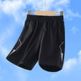 thumbnail image 4 of Gubotare Boys Shorts Athletic Toddler to Youth Athletic Shorts for Boys Soccer Basketball Sports Size 13-14 (Black,13-14 Years), 4 of 5