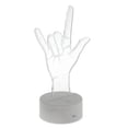 thumbnail image 4 of 3W 5V 3D Finger SÍ Luz de Noche Lámpara de Escritorio Fantasía Decoración de Dormitorio para Niñas Estilo02 Salvador Luz de noche de acrílico óptico 3D, 4 of 10