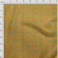 thumbnail image 3 of oneOone Georgette Viscose Mustard Yellow Fabric Geometric Texture Sewing Craft Projects Fabric Prints By Yard 42 Inch Wide, 3 of 4