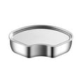thumbnail image 1 of Caja vaporera para utensilios de cocina de acero inoxidable dividida para una cocción rápida y simultánea en forma de individual para mariscos Con tapa, 1 of 8