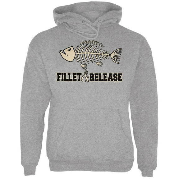 Fillet And Release Mens Hoodie Sport Grey MD