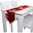 thumbnail image 3 of Rectangle Autumnal Red Leaves of Maple Printed Table Runner 13x90in for Wedding Birthday Holiday, 3 of 5