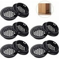 thumbnail image 1 of 10 piezas Grille Aération Ronde,Grille D'Aération Trou Inox Acier Inoxidable Ronde Grille Aération Trou Trous D'Aération Pour Cuisine Et Armoire Pour Cuisine Meubles Bouche Aération (Noir), 1 of 5