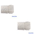thumbnail image 1 of tredstone Color Rope Roll Twine String Cord DIY Handmade String Accessories Craft Scrapbooking Making Tool White 2mm x 25m 2Set, 1 of 6