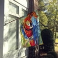 thumbnail image 2 of Carolines Treasures JMK1144CHF Red Parrot Flag Canvas House Size, 2 of 4