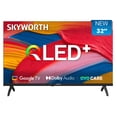 thumbnail image 1 of SKYWORTH Téléviseur Intelligent QLED 32 Pouces, Téléviseur HD Compatible avec Google TV, HDR10, Dolby Audio, Bluetooth 5.1, Googlecast Intégré, Télécommande Vocale, Protection des Yeux, Modèle 2025, Q6500B, 1 of 9