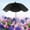 Black, variant on Bxaolu Plant Umbrellas for Outdoor Plants, 25.5" Garden Plant Umbrella Shade, 50.4" Higher Sun Shade for Plants, Potted Plant, Garden Beds, Hot Pink