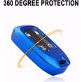 thumbnail image 5 of Key Fob Cover Compatible with GMC Sierra Acadia Terrain Yukon Chevy Silverado Suburban Tahoe 2018-2024 4 Button Keychain Case Holder Protector,Blue, 5 of 7