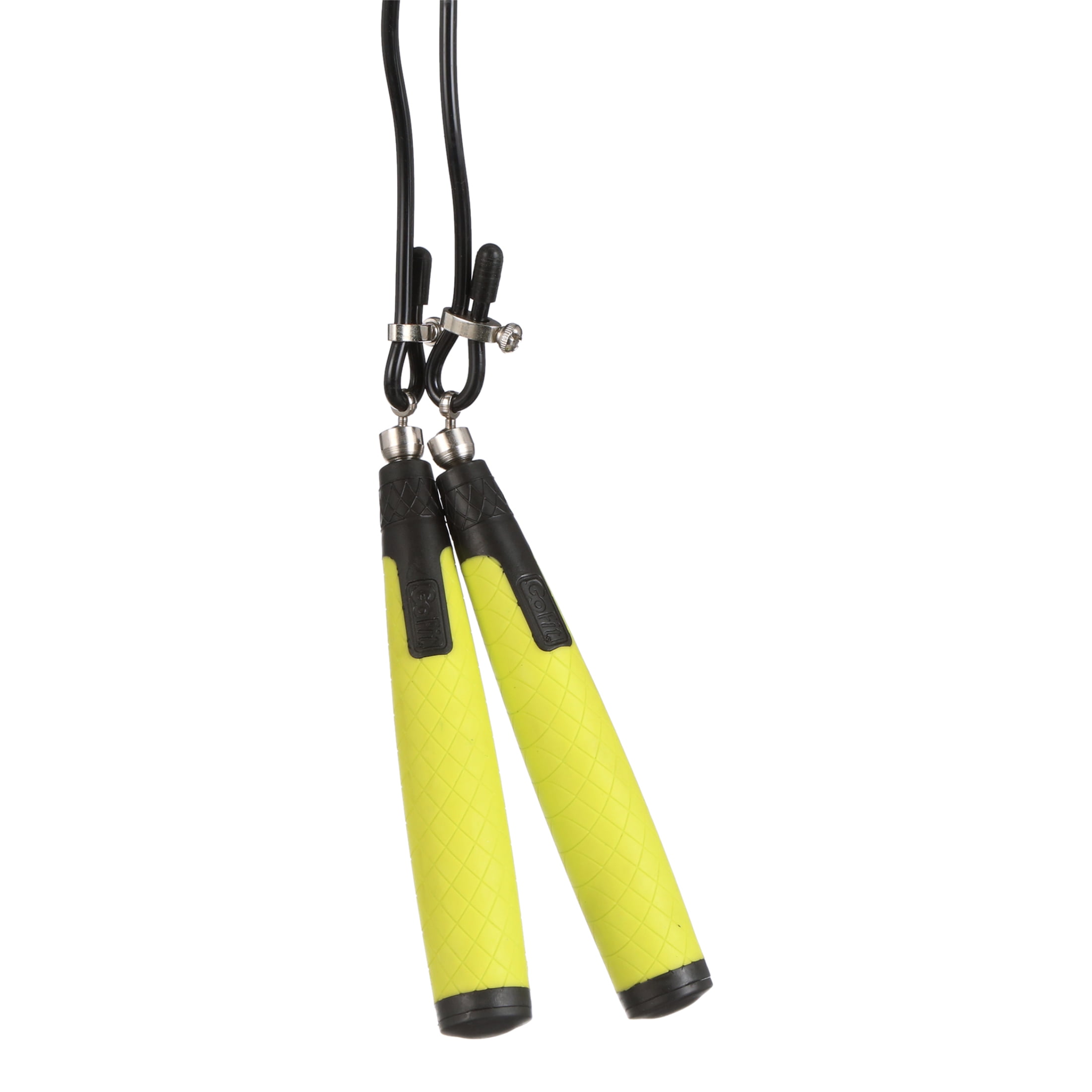 GoFit Speed Training Jump Rope with Padded Foam Grips - Adjustable Pro 9 Foot Rope, Ideal for Boxing, Cardio or Endurance Workout