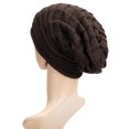 thumbnail image 6 of Fashion Autumn Winter Girl Beanie Hat Women Slouch Winter Knit Hip-hop Cap Beanie Baggy Hat Ski Crochet Oversized Chunky Stretchy Slouchy Beanie Hat 2 Pack, 6 of 8