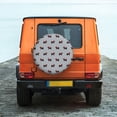 thumbnail image 6 of Goofa Polka Dot Christmas Dog Pattern Universal Tire Cover for Jeep, SUV, Truck, and Trailer – Waterproof, UV-Resistant,Easy to Install, Fits 14"-17" Tires-15 inch, 6 of 6