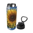 thumbnail image 2 of Logiee Sky Golden Sunflower Field Print Water Bottle,18oz Sports Insulated Kettle for Cycling Gym Basketball Outdoor, Suitable as a Present, 2 of 7