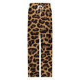 thumbnail image 4 of Print Animal Cheetah Print Pajama Pants Breathable with Pockets Pajamas For Lady Vintage Sleeping Pants Bedroom Homewear, 4 of 6