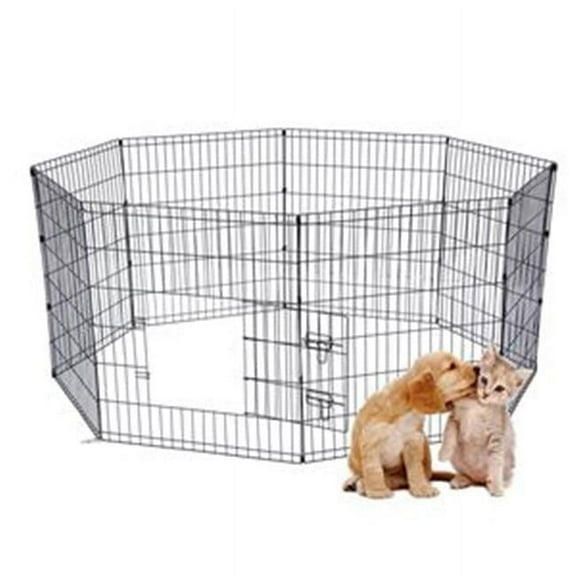24 in. Puppy Pet Dog Play Pen Kennel Cage