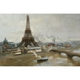 thumbnail image 2 of Paul Louis Delance 24x17 Black Ornate Framed Double Matted Museum Art Print Titled: The Eiffel Tower and the Champ-De-Mars (1889), 2 of 5