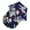 Navy, variant on Hawaiian Style Pet T-Shirt for Small Puppies Cats, Breathable Chiffon Dog Shirt with Floral Pineapple Print, Summer Beach Clothes, Sun Protection, Button Closure
