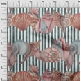 thumbnail image 3 of oneOone Cotton Cambric Rose Brown Fabric Sea Shells Ocean Quilting Supplies Print Sewing Fabric By The Yard 56 Inch Wide, 3 of 4