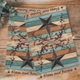 thumbnail image 4 of Texas Star Vintage 1 Pack Kitchen Towel, Water Absorbent Dish Towel, Berry Turquoise Green Brown Wooden Decorative Hand Towels - Quick Drying Cloth for Cooking Baking, 18x28 Inch, 4 of 8