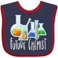 thumbnail image 3 of Inktastic Future Chemist with Beakers, Test Tubes and Formulas Boys or Girls Baby Bib, 3 of 4