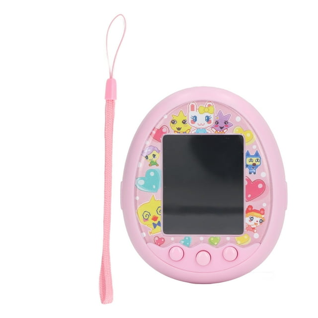 Máquina de juego de mascotas digital de realidad portátil con comunicación vintage, descompresión, llave electrónica, color rosa
