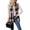 Khaki, variant on Cuteduck Womens Sleeveless Plaid Vest Wool Blazer Jackets Cardigan Outerwear Fall Winter Tops S-2XL