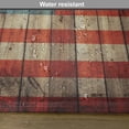 thumbnail image 6 of Ambesonne American Place Mats Set of 4, Old National Patriotic, Standard Size, Blue Red Pale Brown, 6 of 6