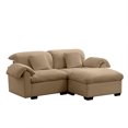 thumbnail image 3 of Gewnee Velvet 48.4" Sational Sofa Couch, Deep Seat Loveseat with 1 Storage Ottoman Couches for Modern Living Room/Apartment/Office, 3 of 19