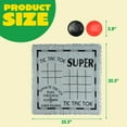 thumbnail image 5 of Joyfy 3-in-1 Vintage Giant Checkers, Tic Tac Toe Game, Indoor Outdoor Family Game for Kids and Adults, 5 of 10