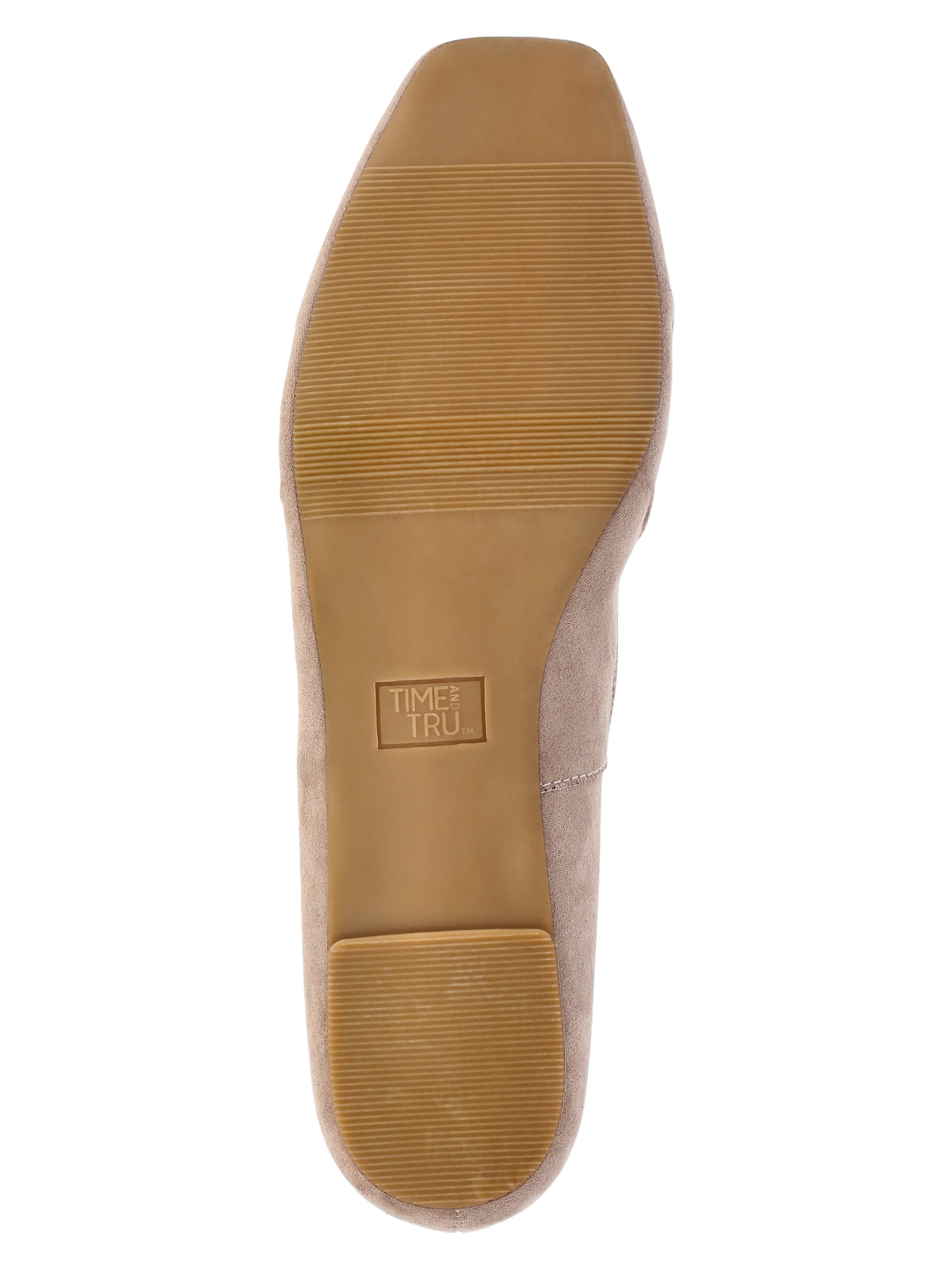 Time and Tru Women's Pleated Ballet Flats
