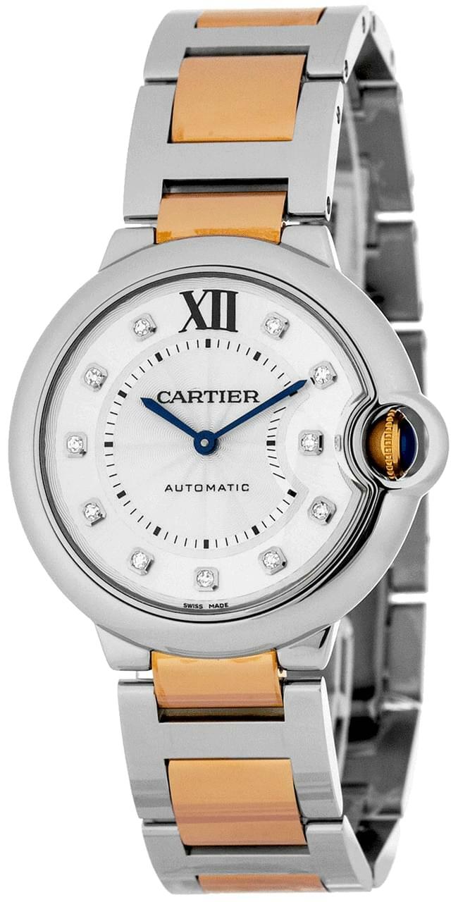 CARTIER Ballon Bleu 36.6MM Diamond 18K 