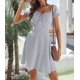 thumbnail image 3 of Womens Summer Casual Sweetheart Neckline Puff Sleeve Floral Print High Waist Dress, 3 of 4