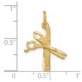 thumbnail image 3 of Finest Gold 10K Yellow Gold Comb & Scissors Charm, 3 of 4