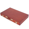 thumbnail image 2 of Caja de pintor, caja de almacenamiento de madera retro para herramientas de pintura, caja de almacenamiento de herramientas de pintura, funcionalidad inteligente, 2 of 12