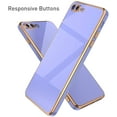 thumbnail image 2 of Case for iPhone7 Plus iPhone8 Plus, Soft Silicone Slim Case Electroplated Straight Edge Phone Case Shockproof Protective Case -Purple, 2 of 14