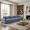 Blue, variant on Homy Casa Sectional Sofa, 167.6" Oversized 5 Seat Corduroy Couch for Living Room, Green