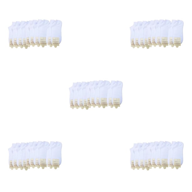 Jumpingount 5 pares de zapatos fáciles de combinar que absorben el sudor, cómodos de llevar, ropa de algodón transpirable, accesorios, regalos blanco talla 39-44 5Conjunto